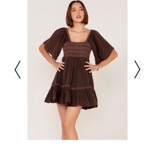 FREE PEOPLE WOMEN'S EASY TO LOVE BUBBLE MINI DRESS XL with tags
